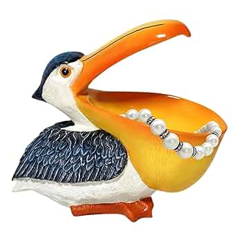 【美品】トリ　鳥　ペリカン　木彫り　置物　インテリア　工芸品　美術品　A3175 71IP7tctmIL._UF894,1000_QL80_.jpg